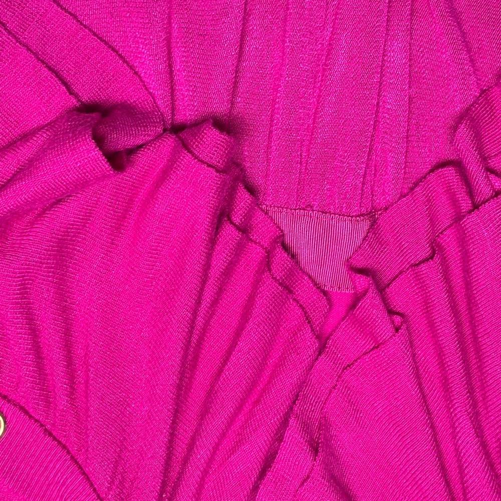 Cache Fuchsia Ruffled Cardigan - Picture 6 of 10